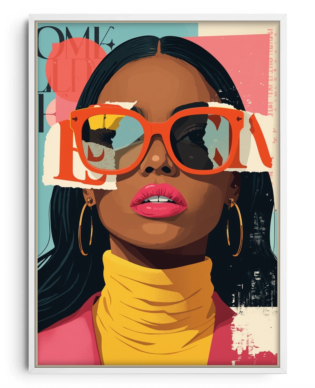 Dandelion Singularity Canvas Dreams - White Wood