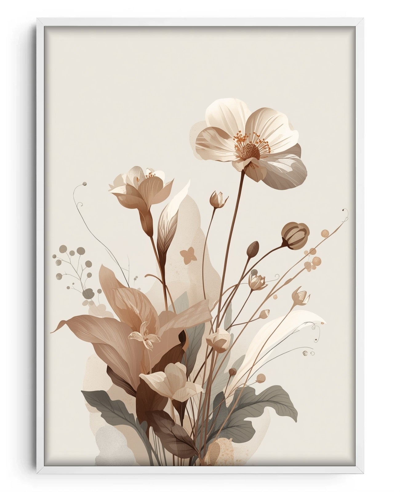 Petal Reverie - White Wood