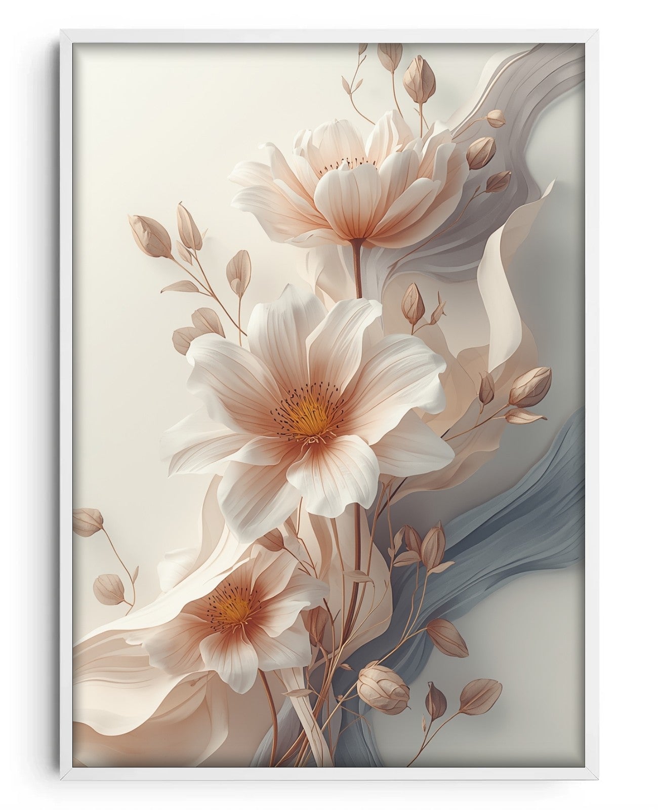 Petal Reverie - White Wood