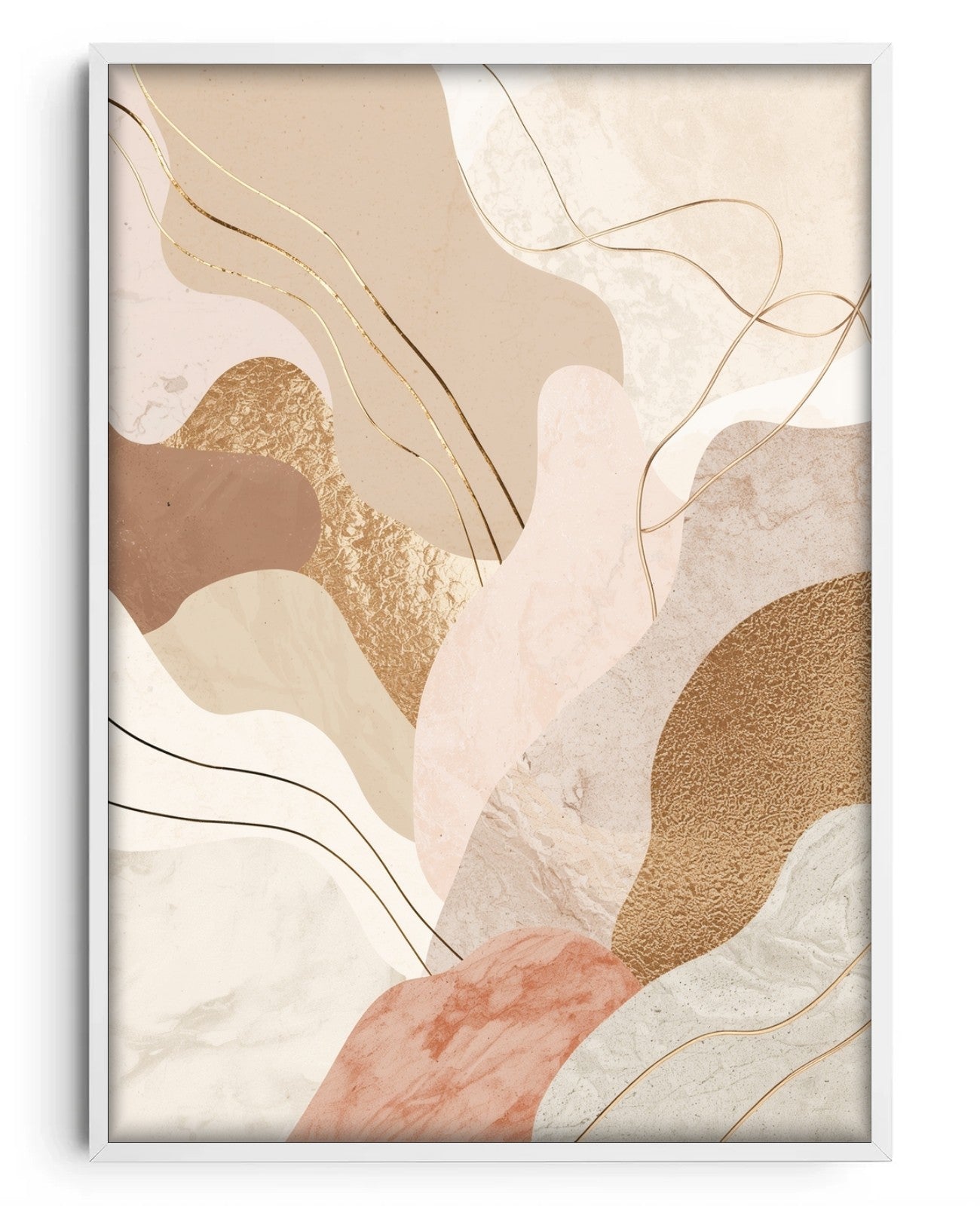 Ethereal Cascade - White Wood