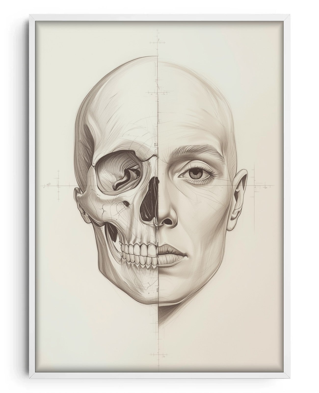 Whispering Graphite Echoes - White Wood