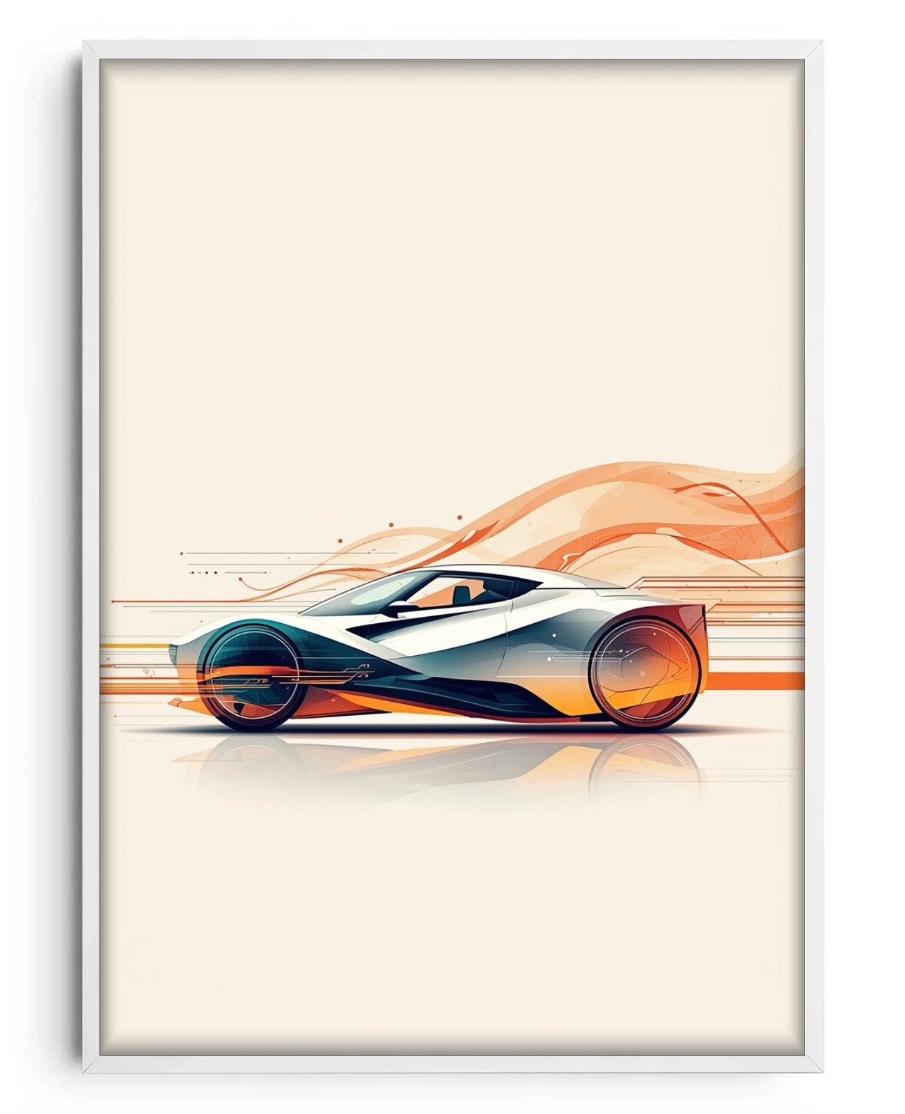 Mechanical Serenity - White Wood